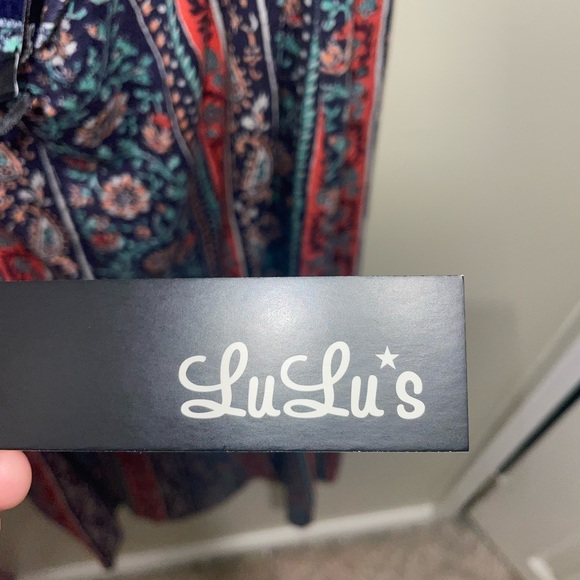 *NWT Lulu’s Multi-Color Midi Dress - Picture 2 of 4